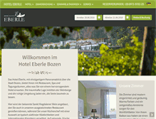 Tablet Screenshot of hotel-eberle.com